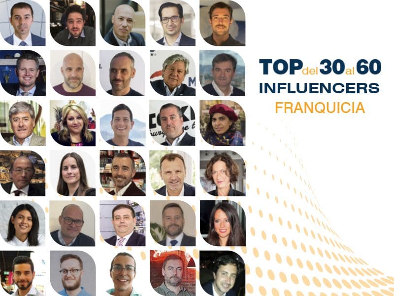 top 30 al 60 influencers franquicia